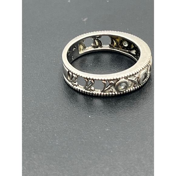 Ross Simon 925 Designer Signed Blue Topaz Sterling Silver Band Ring Sz 8.5 - Picture 13 of 15